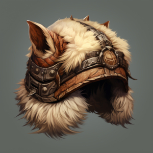 fur helmet